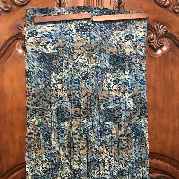 Maggie Barnes Pleated Maxi Skirt Size 2X (22/24) - Picture 2 of 6